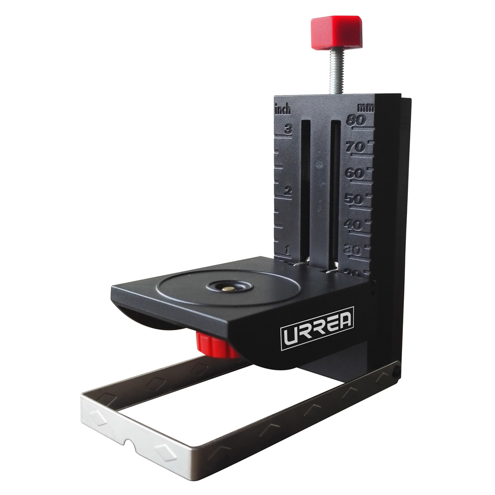 Base para nivel láser rosca 1/4 in, elevación de8cm Urrea
