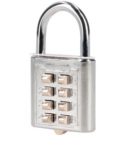 Candado digital corto 35 mm cromo brillante Lock
