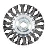 Carda circular trenzada alambr e grueso 6 in x 0.50 con rosca 5 /8 in