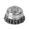 Carda copa trenzada alambre gr ueso 5 in x 0.51 mm con rosca 5/ 8 in