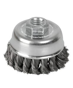 Carda copa trenzada alambre gr ueso 5 in x 0.51 mm con rosca 5/ 8 in