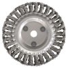 Carda circular trenzada alambr e grueso 6 in x 0.51 mm con cent ro 5/8 in