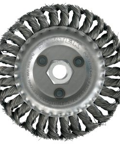 Carda circular trenzada alambr e grueso 7 in x 0.50 mm con rosc a 7/8 in