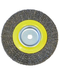 Carda circular ondulada alambr e delgado para esmeril 6 in x 3/ 4 in eje 1/2 in