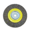 Carda circular ondulada alambr e delgado para esmeril 6 in x 1- 1/8 in eje 1/2 in