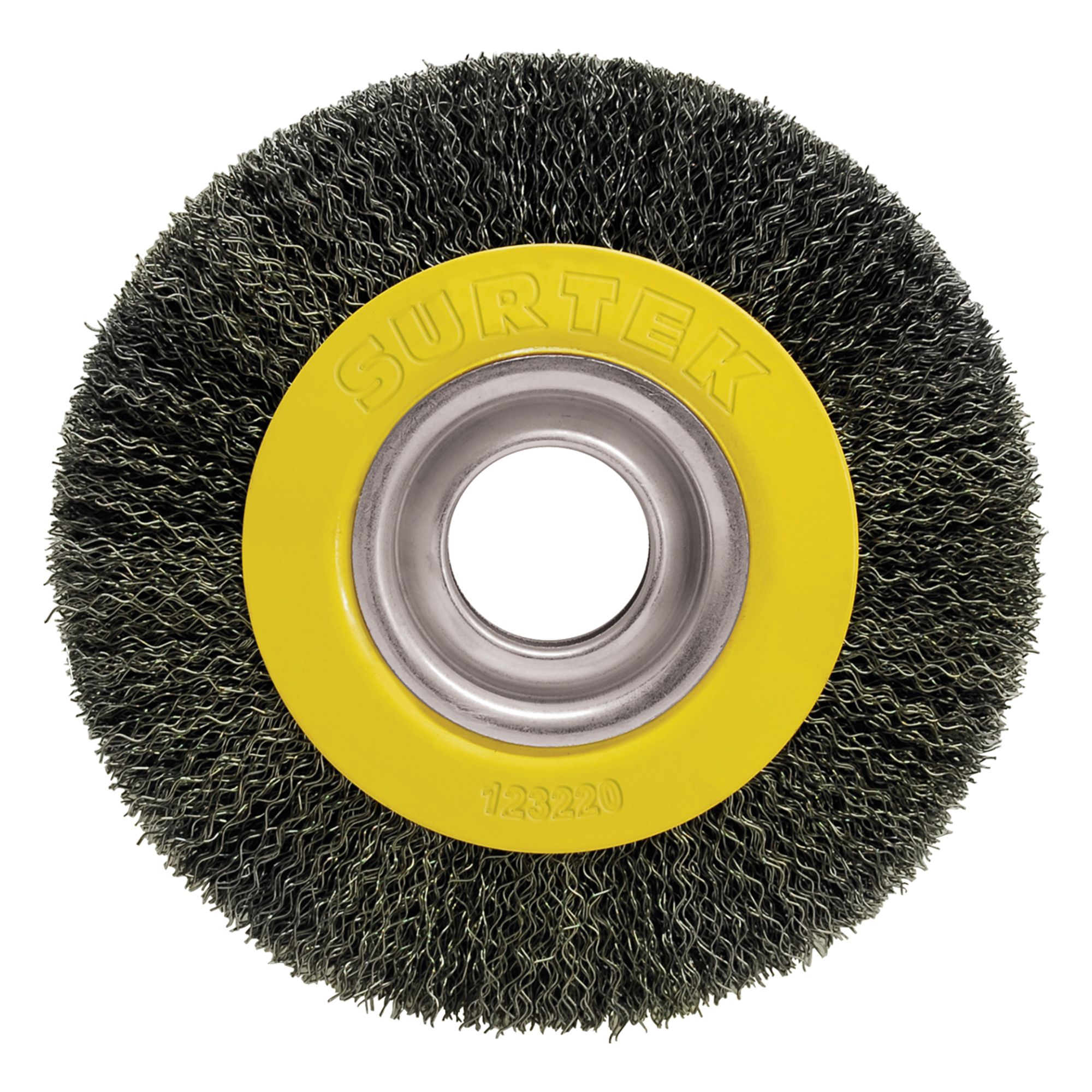 Carda circular ondulada alambr e delgado para esmeril 6 in x 0. 35mm, 28 mm espesor