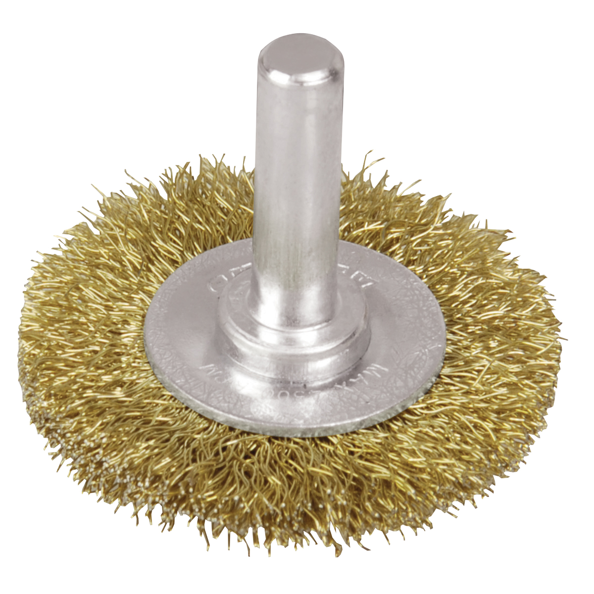 Carda circular ondulada alambr e delgado 3 in x 0.30 mm con zan co 1/4 in