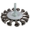 Carda circular trenzada alambr e delgado 3 in x 0.30 mm con zan co 1/4 in