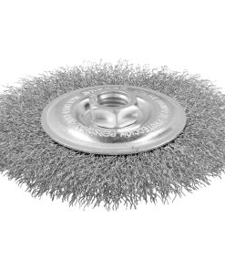 Carda circular ondulada alambr e delgado 6 in x 0.30 mm con ros ca M14