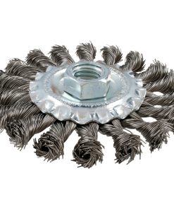 Carda circular ondulada alambr e grueso 4 in x 0.30 mm con rosc a M14
