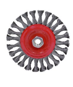 Carda circular trenzada alambr e delgado 6 in x 0.35 mm con ros ca 5/8 in