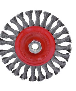 Carda circular trenzada alambr e grueso 7 in x 0.50 mm con rosc a 5/8 in