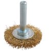 Carda circular ondulada alambr e fino 1-1/2 in x 0.17 mm con za nco 1/4 in