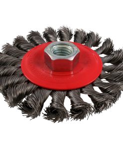 Carda circular trenzada alambr e delgado 6 in x 0.40 mm con ros ca 5/8 in