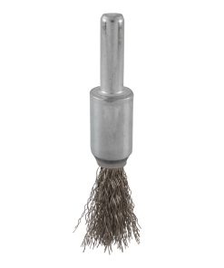 Carda tipo brocha ondulada ala mbre delgado 7/8 in x 0.30 mm co n zanco 1/4 in