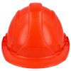 Casco de seguridad con ajuste de intervalos de 4 puntos, cla se C, tipo 1, color naranja