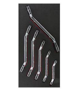 Juego de 6 llaves de matraca acodadas SAE Urrea