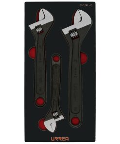 Juego de 3 llaves ajustables black Urrea