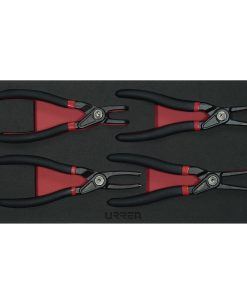 Juego de 4 Pinzas para anillos de retención Urrea