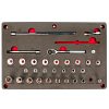 Juego de dados y accesorios cu adro de 3/8 in combinados 35 pie zas, CH212P-C