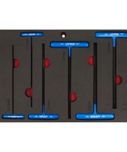 Juego de 7 llaves hexagonales T métricas Urrea