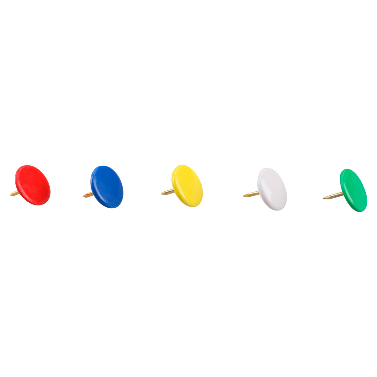 Chinches con cabeza cubierta d e PVC de colores, 100 piezas