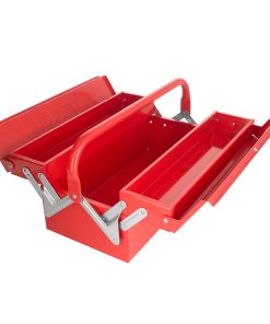Caja portaherramientas metálica tipo acordeón 17 in 2 capas Urrea