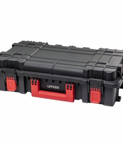 Caja modular plástica color ne gro 22 in x 13-1/2 in x 6-1/2 in
