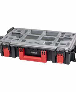 Caja modular plástica color ne gro con organizadores 21-1/2 in x 13-1/2 in x 4-1/2 in