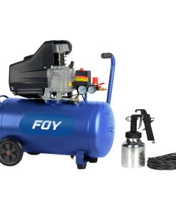Compresor de aire eléctrico lu bricado con pistola y manguera 40 Lt 2 HP 120 V
