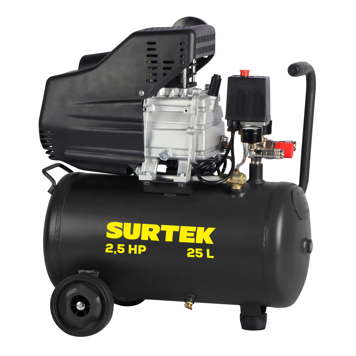Compresor de aire eléctrico lu bricado 25 Lt 2.5 HP, 120 V