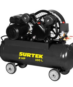 Compresor de aire eléctrico co n transmisión de banda 100L, 2 HP, 120V