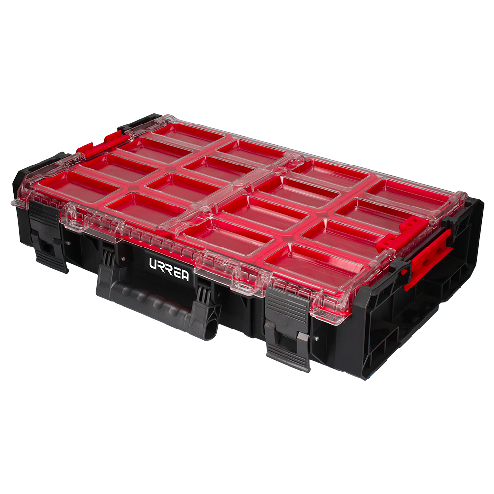 Urrea Caja plástica organizadora modular de 23 in con contenedores