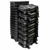 Juego de cajas portaherramient as plásticas con broches plást icos 19 in x 10 in, 15 piezas