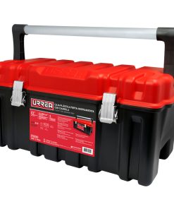 Caja plástica portaherramientas tapa roja Urrea