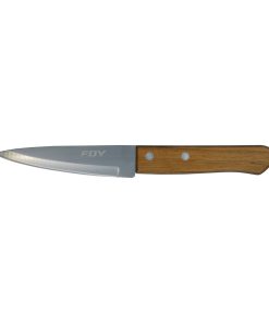 Cuchillo de acero inoxidable p ara chef con mango de madera d e 5 in