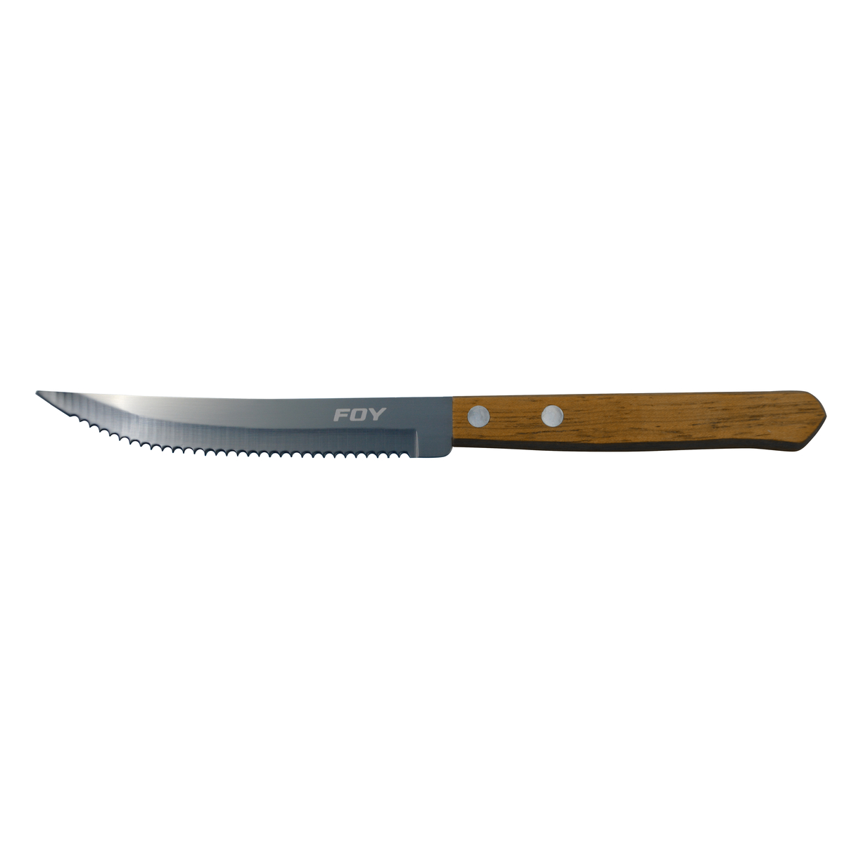 Cuchillo de acero inoxidable p ara asado con mango de madera de 5 in