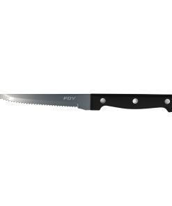 Cuchillo de acero inoxidable p ara asado con mango de plástic o de 5 in