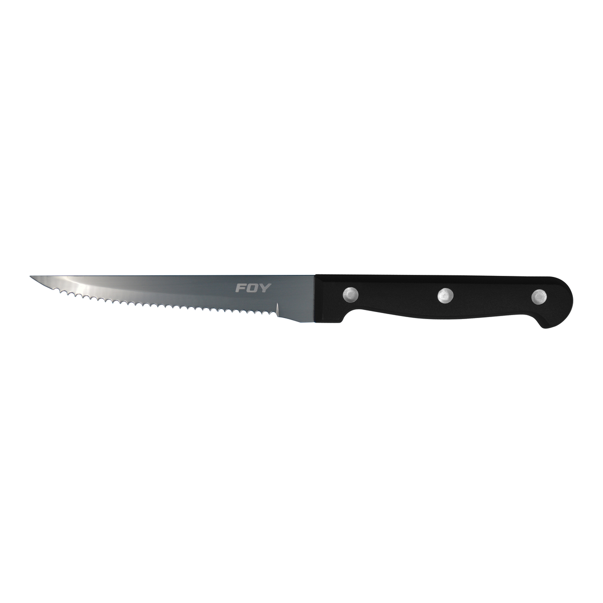 Cuchillo de acero inoxidable p ara asado con mango de plástic o de 5 in