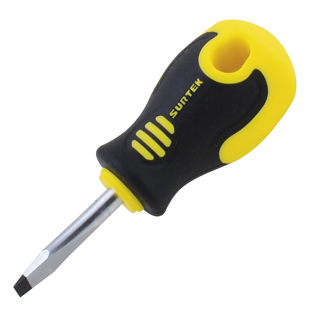 Destornillador trompo barra red pta plana 1/4 inx1-1/2 in Surtek