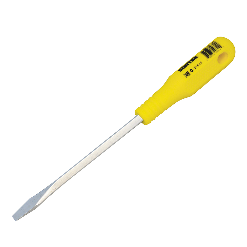 Destornillador amarillo barra cuadra pta plana 5/16x6 Surtek