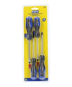 Juego 4 Destornillador bimaterial  Foy