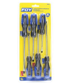 Juego 6 Destornillador bimaterial  Foy
