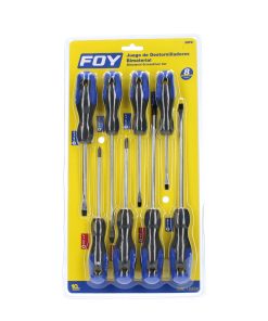 Juego 8 Destornillador bimaterial  Foy