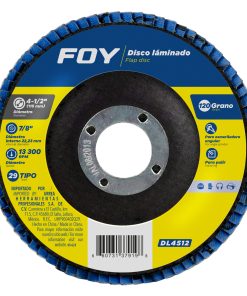 Disco laminado tipo 29 grano 1 20, 4-1/2 in