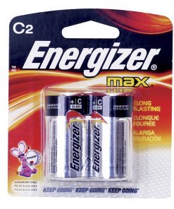 Pila alcalina marca Energizer® C con 2 piezas Surtek