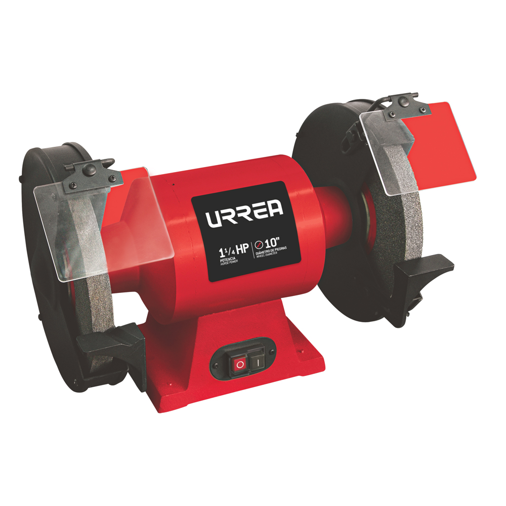 Esmeril banco 10 in 1.25HP 900W 127V 1 fase uso pesado Urrea