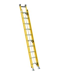 Escalera de extensión tipo II de fibra de vidrio con 20  pel daños