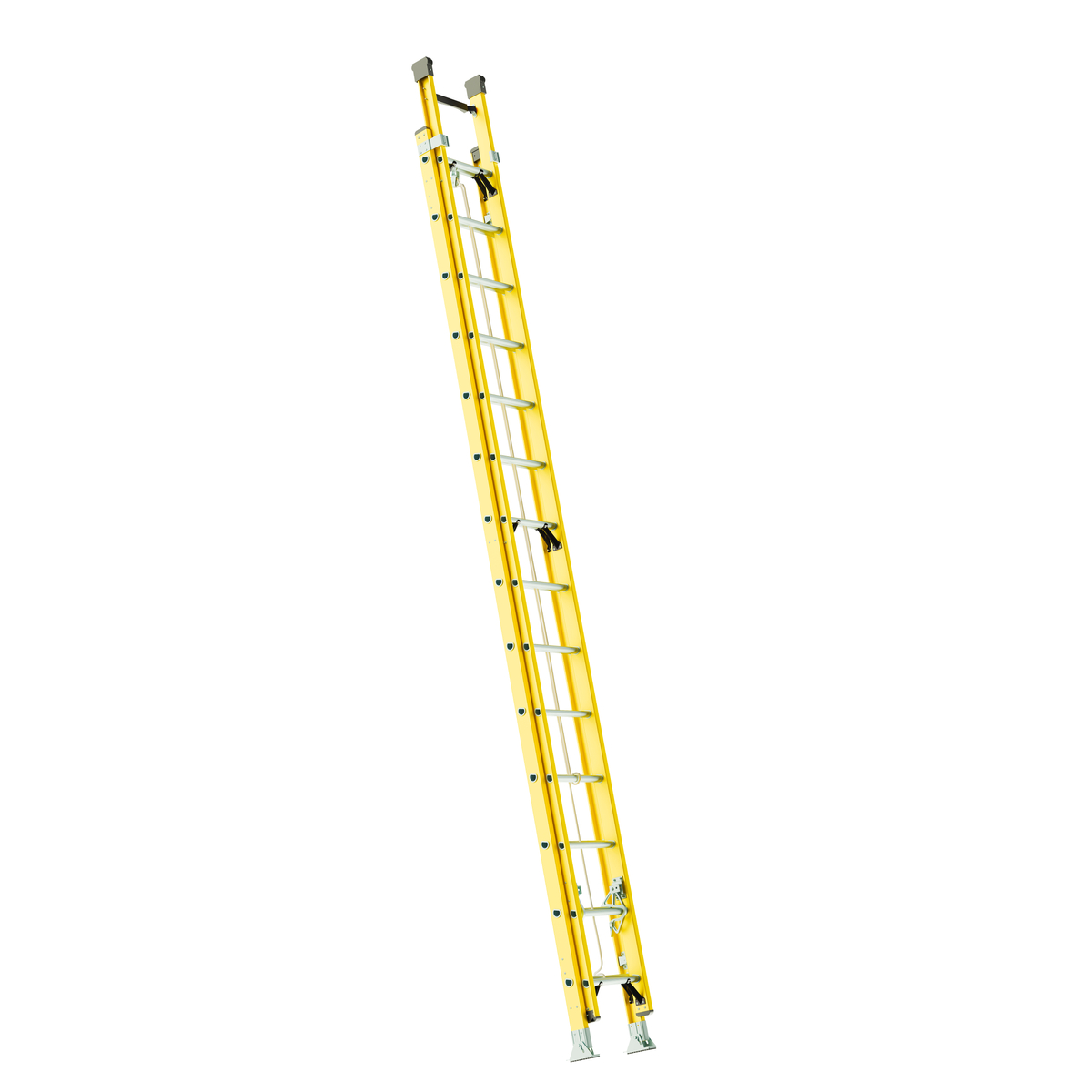 Escalera de extensión tipo II de fibra de vidrio con 28 pel daños