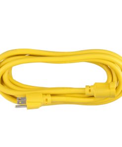 Extensión eléctrica uso extra rudo aterrizada color amarillo , 20 m